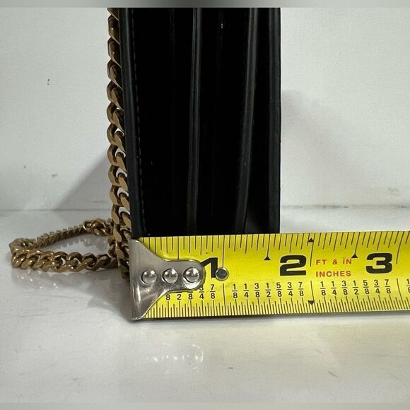 Saint Laurent Uptown Chain Wallet in Black Patent Leather - Picture 12 of 12